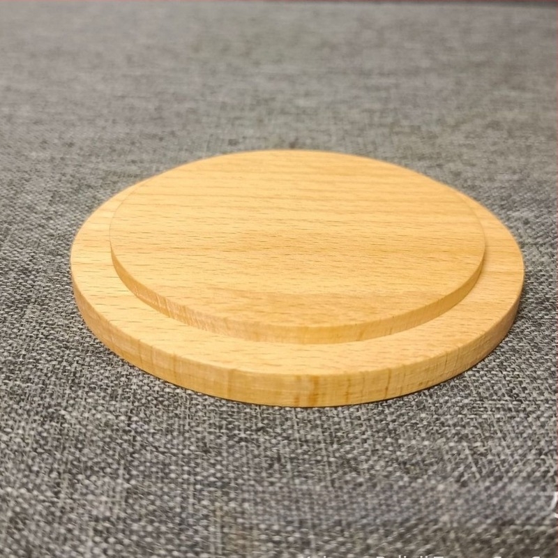 Capac universal pentru sticle din sticlă și cești, capac din lemn pentru ceașcă, accesoriu circular pentru apă, capac din bambus pentru ceai
