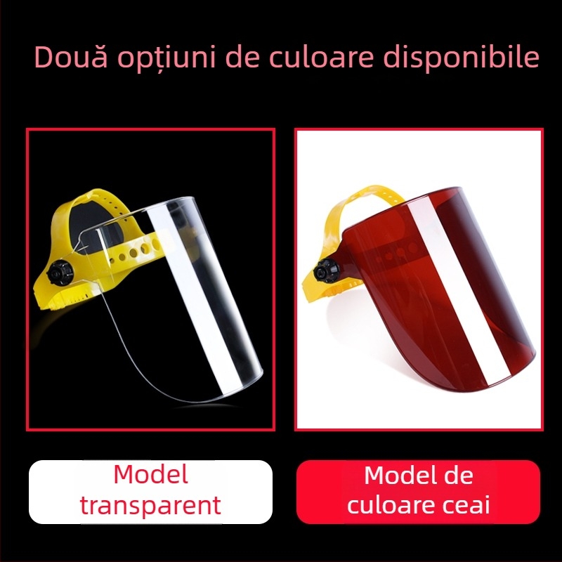 Viziere de protecție pentru cap pentru gătit, protecție împotriva stropilor de ulei și sudură (acoperire completă a feței; potrivită pentru cosire și sudură arc Argon TIG)