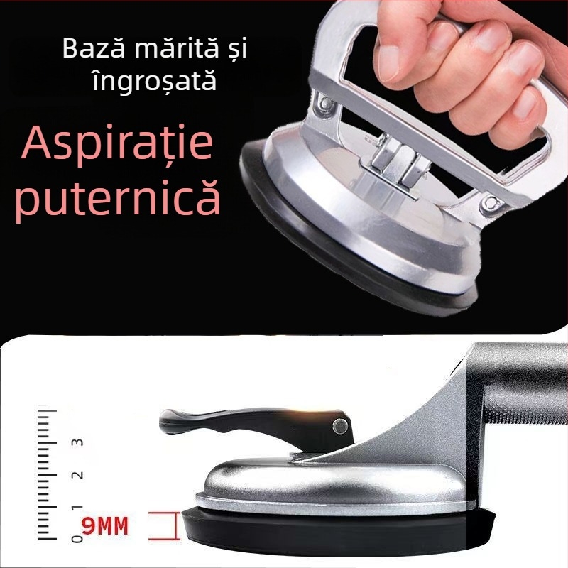 Cupă de vid din aliaj de aluminiu pentru sticlă — ridicator puternic cu trei gheare, două gheare sau o singură gheară pentru plăci