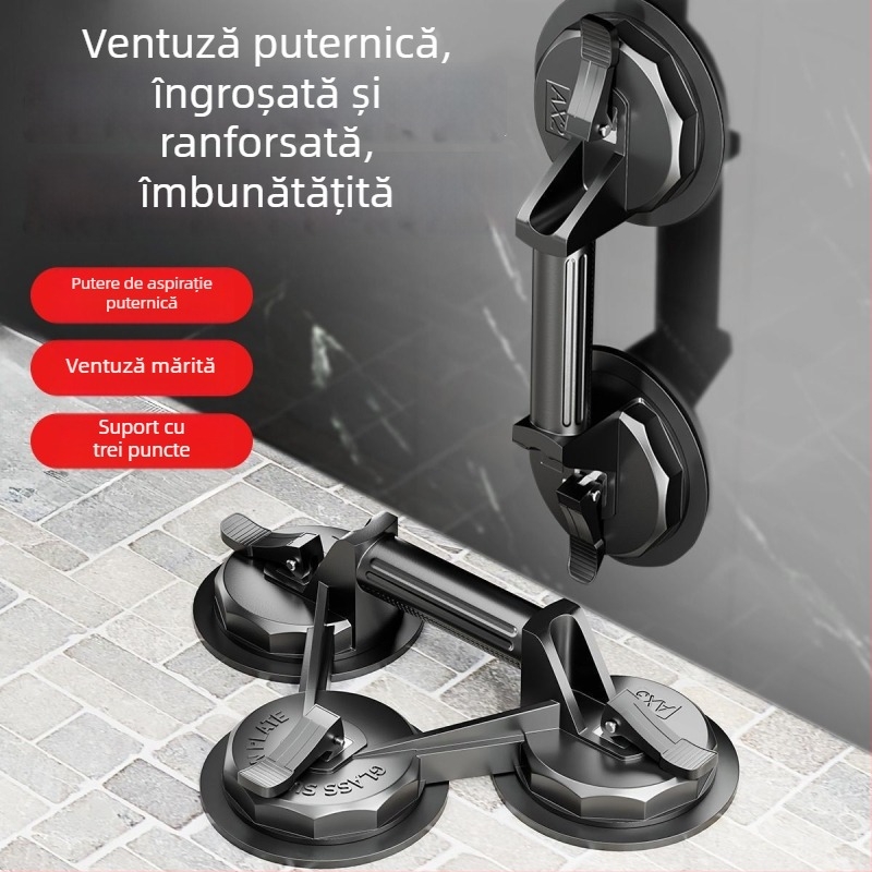 Cupe de vid pentru sticlă din aliaj de aluminiu, cu două sau trei gheare, pentru plăci și marmură