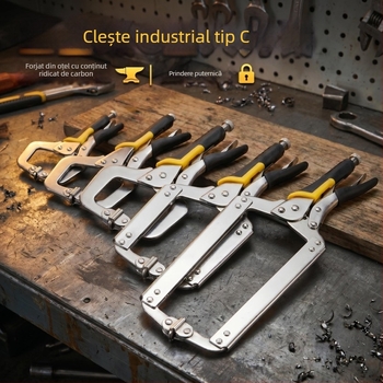Xingbo Clește de tip C, grele, universal, din oțel-carbon, forjat cu precizie, 6–24 inch, clemă în formă de G
