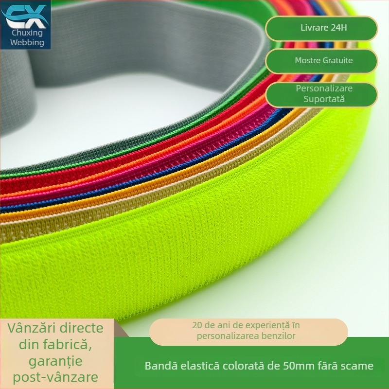 Bandă elastică din nylon de 50 mm cu Velcro, pentru îngrijire medicală, echipamente outdoor și dispozitive purtabile
