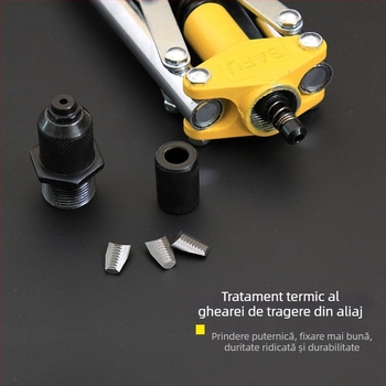 Pistol de nituri, manual, industrial, pentru uz casnic, mic pistol de nituit, instrument de tragere a niturilor, economisire a efortului