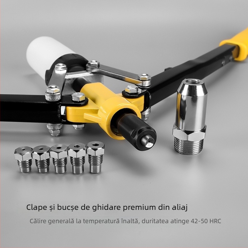 Pistol de nituri, manual, industrial, pentru uz casnic, mic pistol de nituit, instrument de tragere a niturilor, economisire a efortului