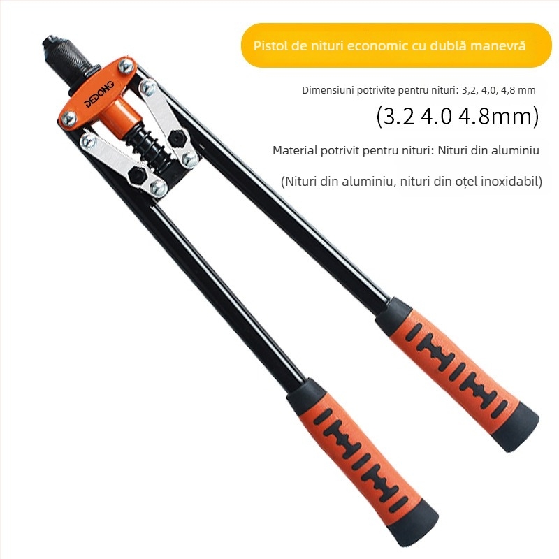 Pistol de nituri, manual, industrial, pentru uz casnic, mic pistol de nituit, instrument de tragere a niturilor, economisire a efortului