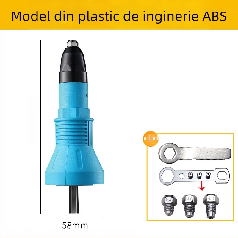 Pistol de nituri, manual, industrial, pentru uz casnic, mic pistol de nituit, instrument de tragere a niturilor, economisire a efortului