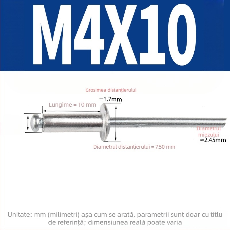 Pistol de nituri, manual, industrial, pentru uz casnic, mic pistol de nituit, instrument de tragere a niturilor, economisire a efortului