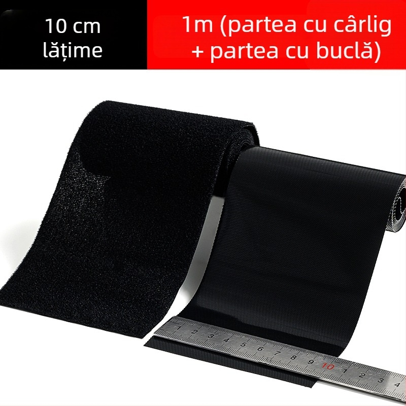 Velcro pentru haine de bebeluți, bandă moale cu cârlig și buclă, albă, dublu‑fațetată, fără adeziv