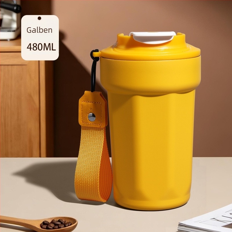 Cana termică izolată din oțel inoxidabil 316, ceașcă de cafea portabilă octogonală, cadou personalizabil