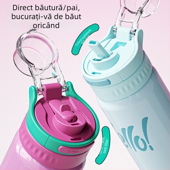 Knorr cană termică din oțel inoxidabil 316, capac pop-top, rezistentă la cădere, durabilă, menține băuturile reci, potrivită pentru activități în aer liber, birou și mașină