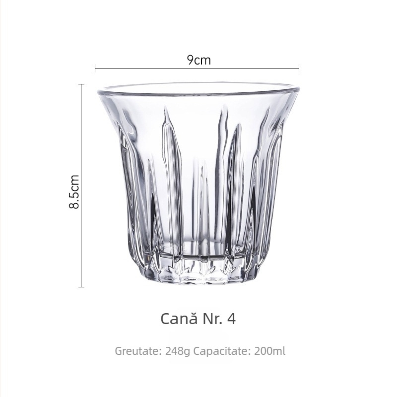 Bomber ceașcă de sticlă, ceașcă de latte alb australian, rezistentă la temperatura înalte, transparentă