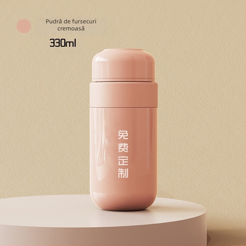 Ceșă de cafea pentru călătorii cu capac la un singur click, mini pentru femei, termos din oțel 316, design premium