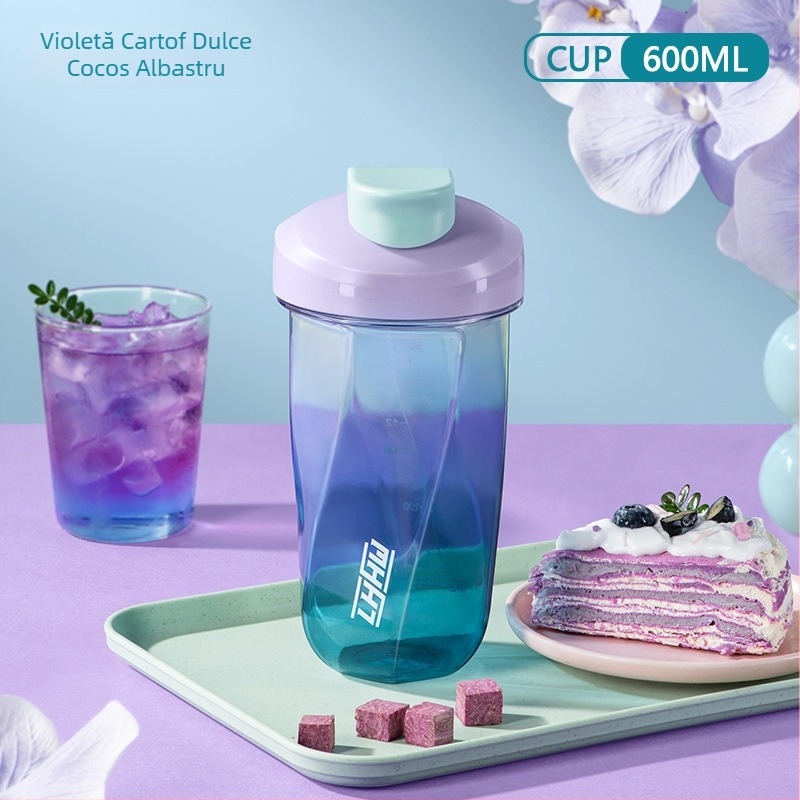 LHHW Cana shaker pentru proteine și cafea – shaker manual cu vortex gravitațional pentru fitness