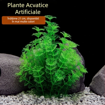 Decorațiune pentru acvariu cu plante artificiale de apă, plastice, mărime medie (CU01N)