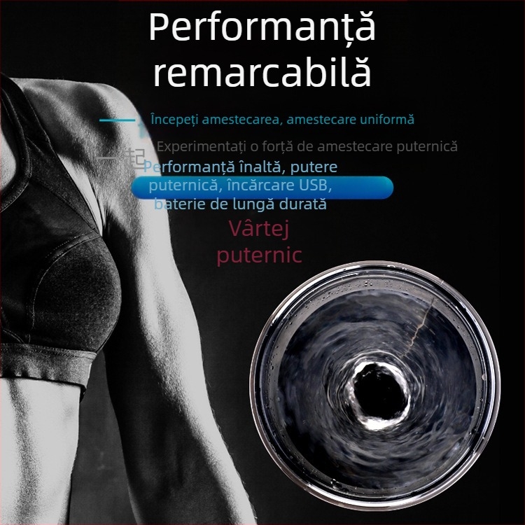 Pahar de apă cu amestecare automată, shaker electric pentru proteine în pudră, băutură pentru fitness