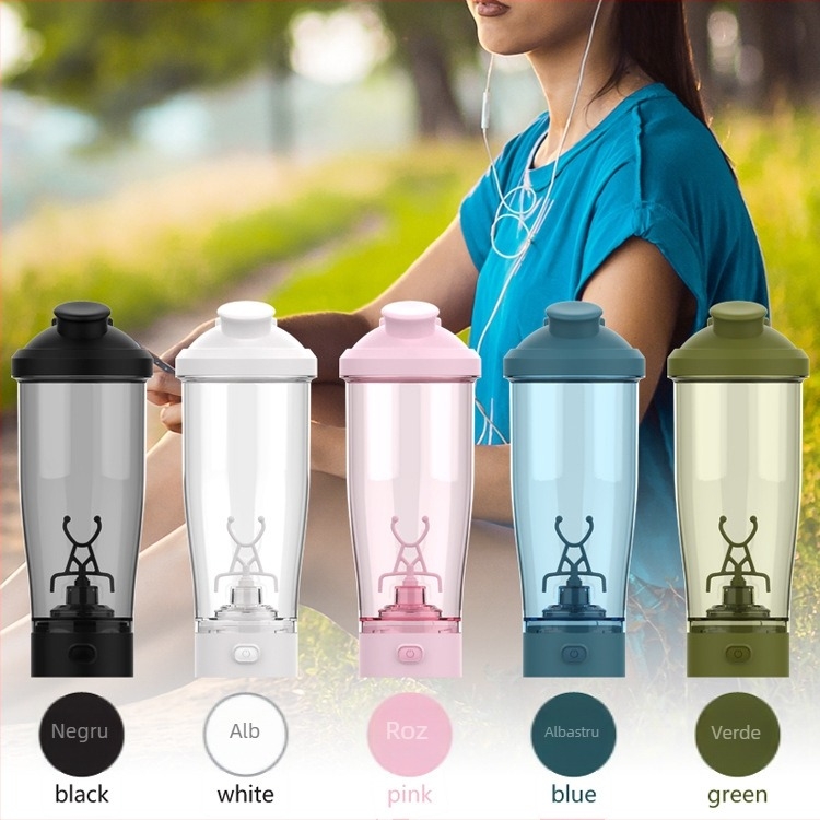 Pahar de apă cu amestecare automată, shaker electric pentru proteine în pudră, băutură pentru fitness