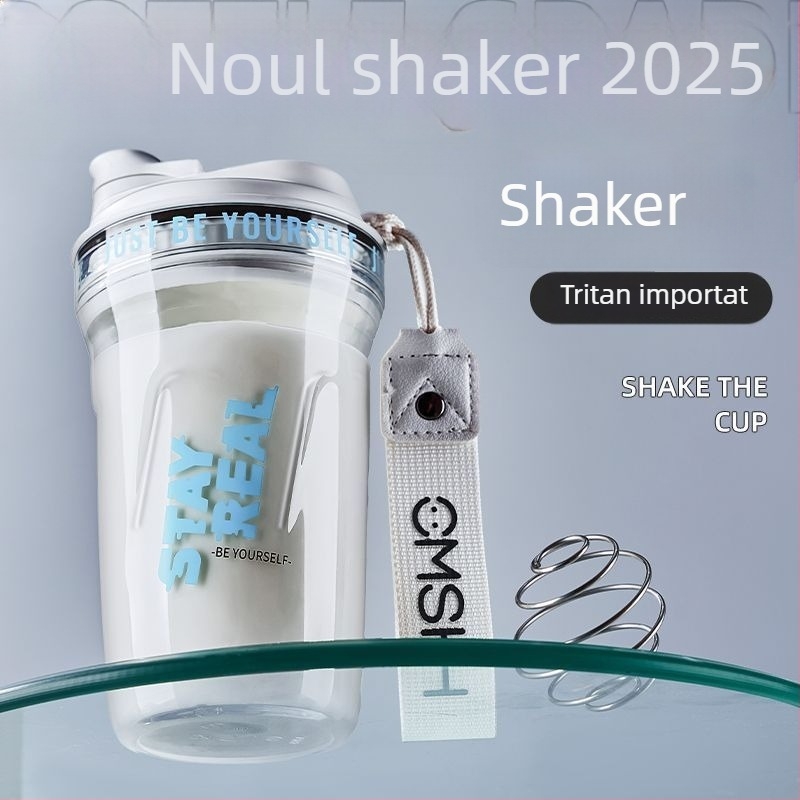 Shaker proteic din Tritan pentru sport – sticlă de apă pentru bărbați și femei, recipient de amestecare, rezistent la temperaturi ridicate