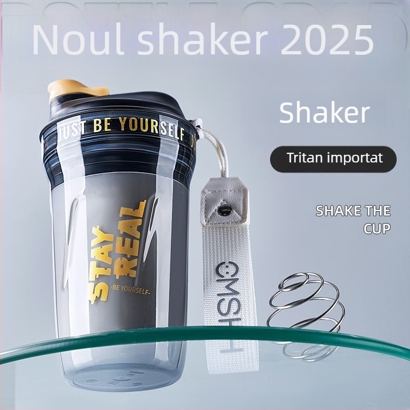 Shaker proteic din Tritan pentru sport – sticlă de apă pentru bărbați și femei, recipient de amestecare, rezistent la temperaturi ridicate