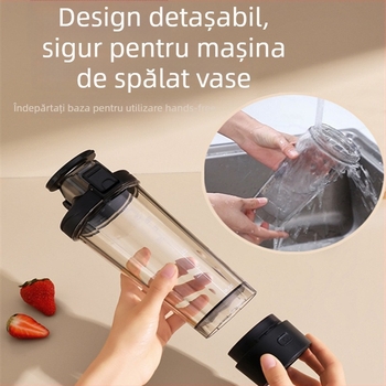 Pahar de shake pentru sport și fitness, cu scară – capacitate mare, rezistent la temperaturi, din plastic alimentar
