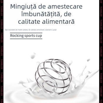 Shaker de fitness pentru băuturi sportive, sticlă cu capac etanș, cană de amestec cu scară gradată, shaker pentru milkshake și recipient pentru pudră proteică