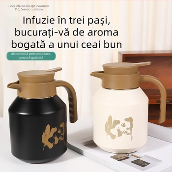 Ceainic cu izolație vidată din oțel inoxidabil 316, pentru ceai și cafea, utilizare în exterior, capacitate mare