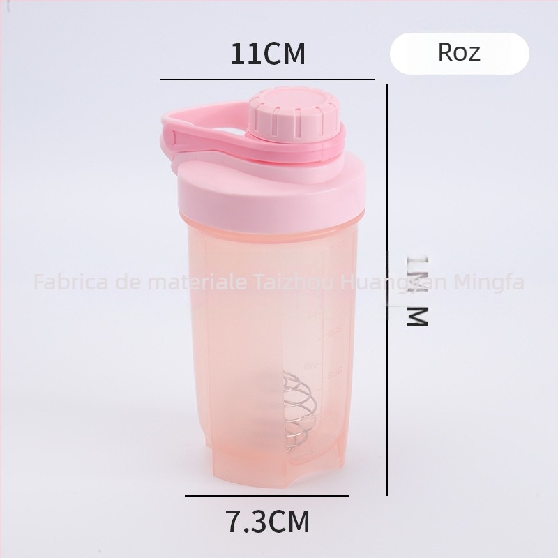 Shaker sport 500 ml pentru fitness, cu imprimare de siglă