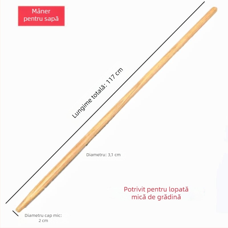Mâneri din lemn pentru lopeți și lopățile de săpat, potriviți pentru lopățile de tip inginer
