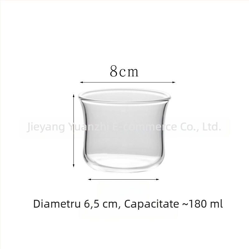 Recipient de cafea și ceai pentru turnare manuală, cu motiv de pasăre, 400 ml, sticlă borosilicată rezistentă la căldură, cană de măsurare, compatibil cu foc deschis