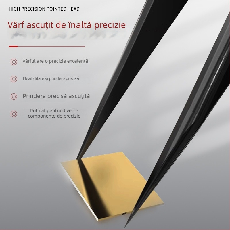 KING Pensete colorate, cu înaltă rezistență, 15 grade îndoite, pentru prinderea pieselor, anti-statice, durificate