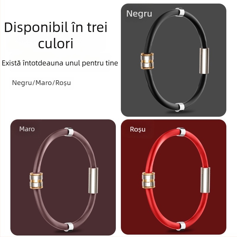 Brățară electrostatică magnetică din silicon, pentru corp, unisex, model 2023