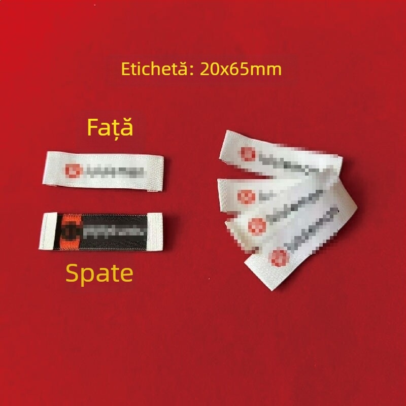 Accesorii DIY pentru etichete de îmbrăcăminte: etichetă principală, etichetă de agățat, etichetă de spălare și etichetă pentru guler