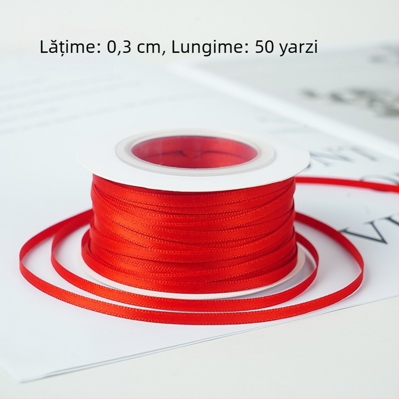 0,3 cm panglici subțiri pentru decorarea prăjiturilor, ambalare cadouri, panglici satin pentru decor DIY de cofetărie