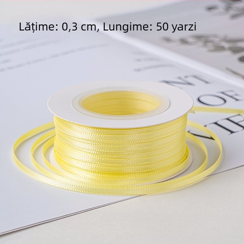 0,3 cm panglici subțiri pentru decorarea prăjiturilor, ambalare cadouri, panglici satin pentru decor DIY de cofetărie