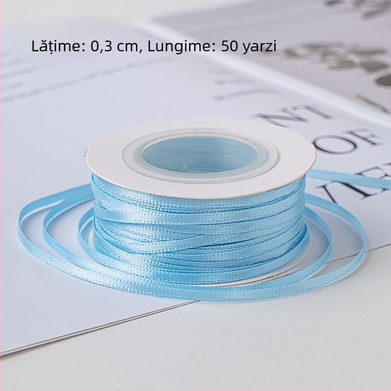 0,3 cm panglici subțiri pentru decorarea prăjiturilor, ambalare cadouri, panglici satin pentru decor DIY de cofetărie