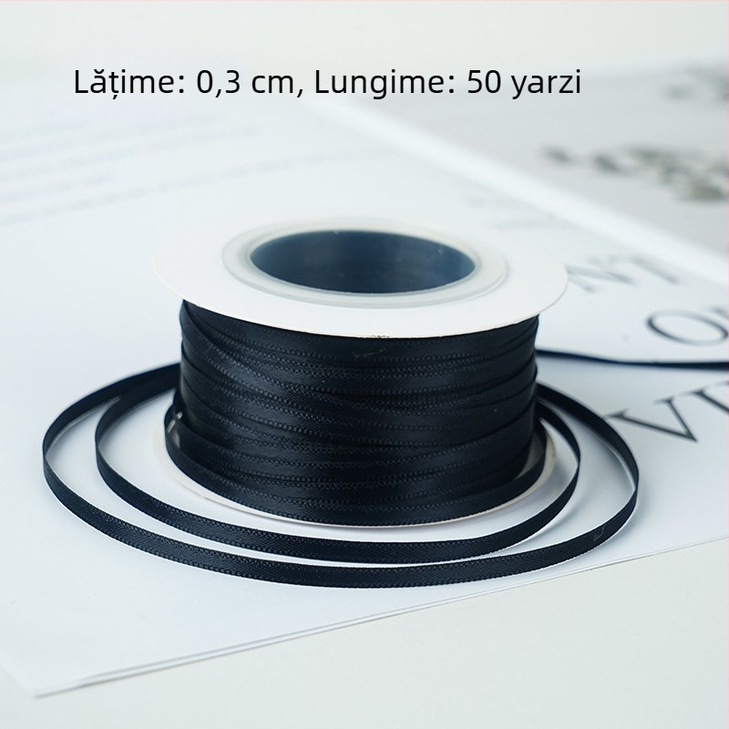 0,3 cm panglici subțiri pentru decorarea prăjiturilor, ambalare cadouri, panglici satin pentru decor DIY de cofetărie