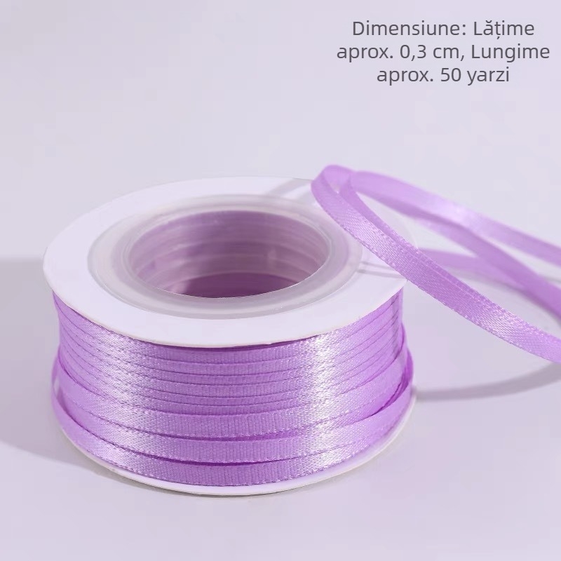0,3 cm panglici subțiri pentru decorarea prăjiturilor, ambalare cadouri, panglici satin pentru decor DIY de cofetărie
