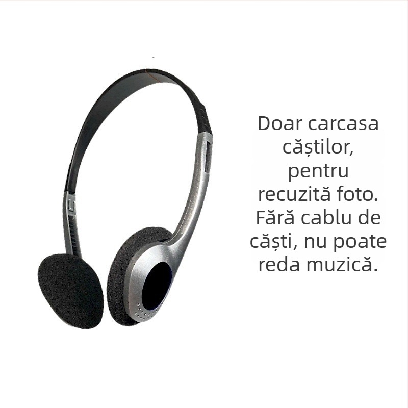 Căști cu fir montate pe cap, obiect foto în stil japonez, universal pentru telefoane mobile și calculatoare