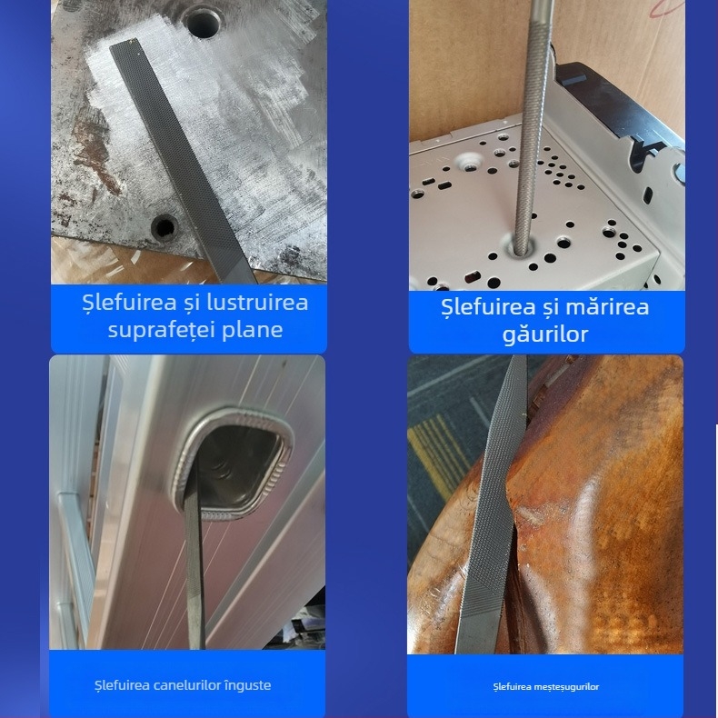 Set de pile din oțel aliat, 3×140 mm, 4×160 mm, 5×180 mm – pile manuale pentru tâmplă și prelucrarea metalelor