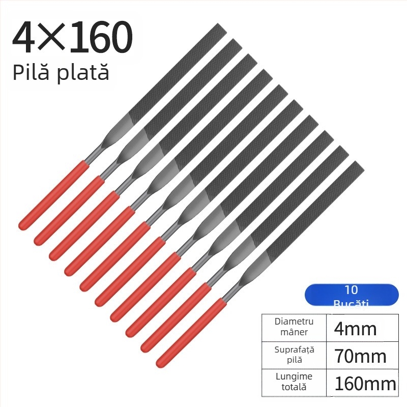 Set de pile din oțel aliat, 3×140 mm, 4×160 mm, 5×180 mm – pile manuale pentru tâmplă și prelucrarea metalelor