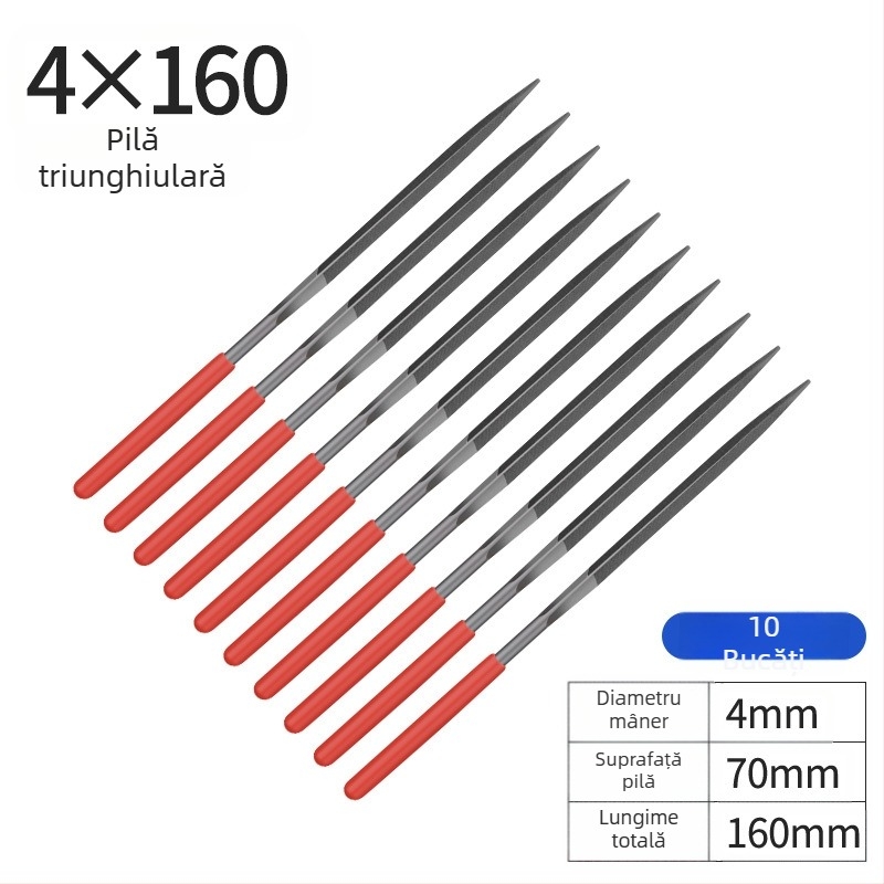 Set de pile din oțel aliat, 3×140 mm, 4×160 mm, 5×180 mm – pile manuale pentru tâmplă și prelucrarea metalelor
