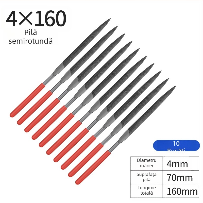 Set de pile din oțel aliat, 3×140 mm, 4×160 mm, 5×180 mm – pile manuale pentru tâmplă și prelucrarea metalelor