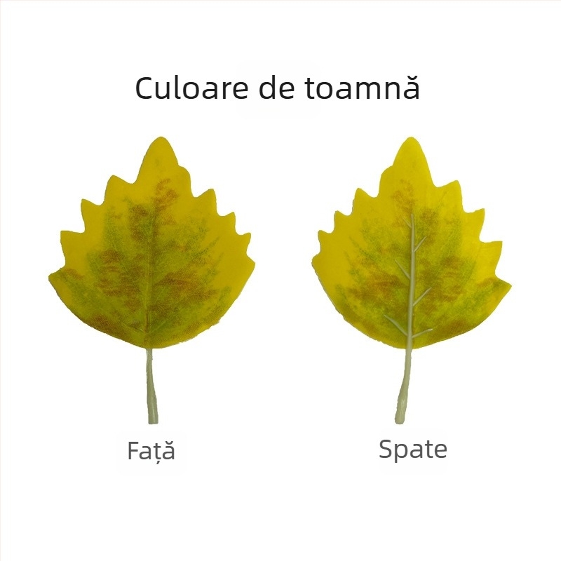 Frunză artificială Populus euphratica pentru decor interior – un singur frunză
