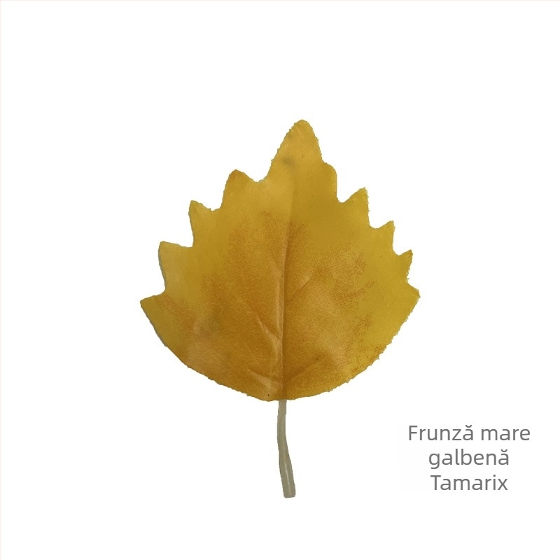 Frunză artificială Populus euphratica pentru decor interior – un singur frunză