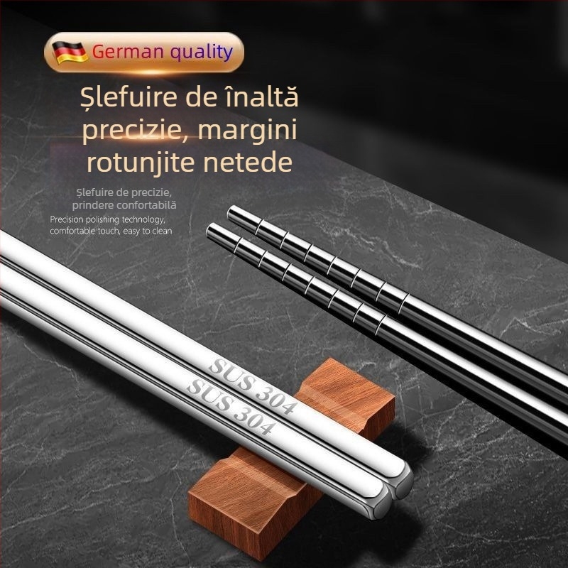 Bețișoare lungi din oțel inoxidabil 316 pentru uz casnic, potrivite pentru prăjit și hot pot, rezistente la temperaturi înalte, protecție împotriva arsurilor, antiderapante, pentru mâncare partajată