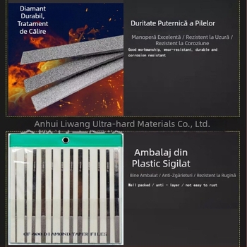 Set de fișiere diamantate plate și înclinate CF-400 pentru finisarea matrițelor