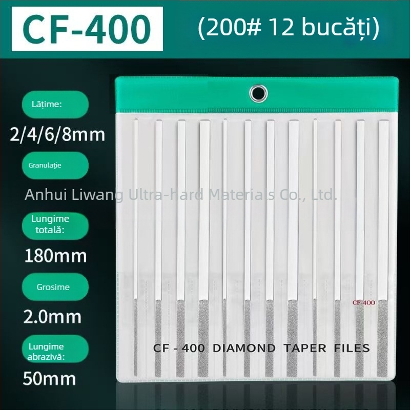 Set de fișiere diamantate plate și înclinate CF-400 pentru finisarea matrițelor