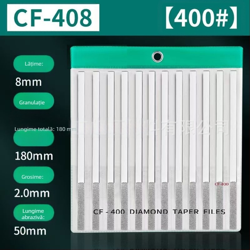 Set de fișiere diamantate plate și înclinate CF-400 pentru finisarea matrițelor