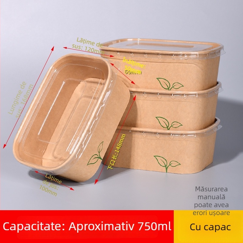 Bol din hârtie de unică folosință, izolat termic, cu motiv desen animat, compatibil cu microundele, 25 buc./pachet pentru livrări la pachet