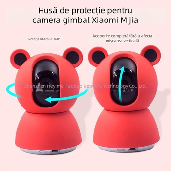 Carcasă din silicon pentru Xiaomi Smart Camera 3 PTZ, cameră de supraveghere 2K, a doua generație