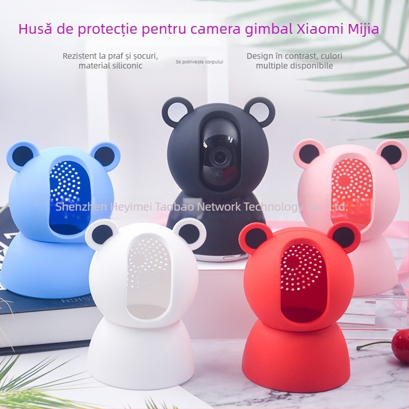 Carcasă din silicon pentru Xiaomi Smart Camera 3 PTZ, cameră de supraveghere 2K, a doua generație